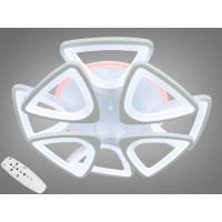 Лед люстра в спальню потолочная с пультом 150W Diasha S8118/4+4 LED 3color dimmer