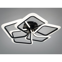 Світлодіодна стельова люстра Diasha WG5146 чорна 130 Вт з пультом і димером Diasha WG5146/5BK