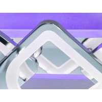 Світлодіодна люстра 8060 хром з пультом 69 Вт Diasha H8060/2+2HRLED3colordimmer
