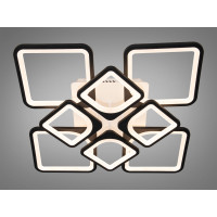 Стельова світлодіодна люстра смарт світильник з пультом, 135W, чорний Diasha H8060/4+4BK