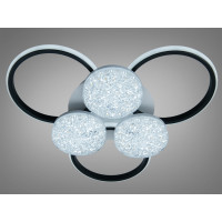 Люстра LED Diasha біло-чорна 82W пульт 3+3 Diasha 2562WH+BKDIMMER