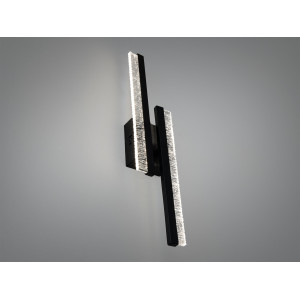 Настінне LED бра чорне 16 Вт метал і скло Diasha MX3087/2SBK