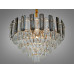 Вишукана підвісна кришталева люстра на 11 ламп, золото Diasha 2022/600SGD