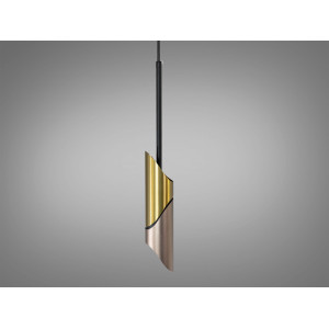 Підвісний світильник чорний GU10 одинарний Diasha QY-H1125YB+CG