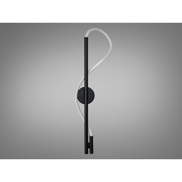 Модна новинка, світлодіодний настінний світильник Мотузка, 14Вт, чорний Diasha 9607-BK3color