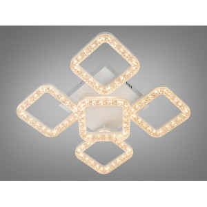 Стельова LED люстра біла 74W  Diasha MX4771/4+1SWH