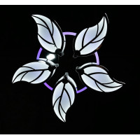 Люстра в зал или спальню светодиодная современная Splendid-Ray 2850256/5+A LED (CHROME) 