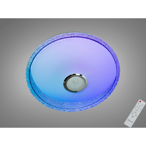 Смарт LED люстра біла 80 Вт RGB з Bluetooth Diasha DB-8308/500RGB+MP3