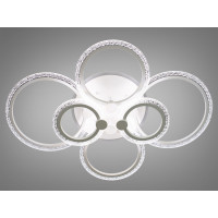 Стельова люстра з диммером та LED підсвічуванням, 125W Diasha A8180/6WHLED3colordimmer