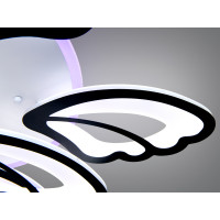 Стельова люстра LED біла 50Вт пульт 3 модулі Diasha 8166/6+3BKLED3colordimmer