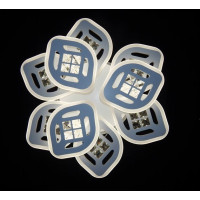 Светодиодные потолочные люстры с пультом Linisoln 6012/6+3 WH