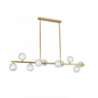 Люстра потолочная в современном стиле Levistella 761V1020-10 BRZ+WH