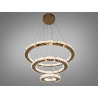 Подвесная светодиодная люстра 66 Вт Diasha 7201-8W/580+400+200G