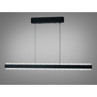 Світлодіодна лінійна люстра підвіс над столом, 40 Вт, сіра Diasha XH1002/1000BK