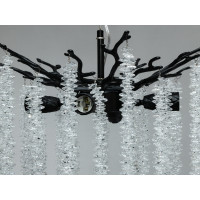 Люстра підвісна Гліцинія чорна 4xE14 до 8 м² Diasha P8078/D400BK