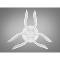 Стельова led люстра кільця з пультом, диммером, підсвіткою, 40W, чорна Diasha 2481/6WHLED3colordimmer