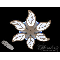 LED люстра Diasha з димером сіра 105W 6 модулів Diasha 8028/6GRLED3colordimmer