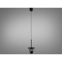 Підвісний світильник-туба GU10 чорний хром Diasha QY-H1170PB