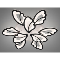 Стельова люстра LED біла 50Вт пульт 3 модулі Diasha 8166/6+3BKLED3colordimmer