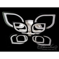 Лед люстра в зал потолочная с пультом Diasha 8073/4+4LED 3color dimmer