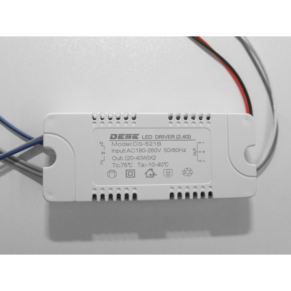 Блок живлення для світлодіодних люстр 80W Diasha DESEtransdimmer+LED20-40x2