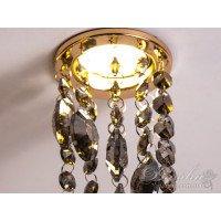 Точковий світильник із кришталевими підвісками Diasha 6013EGD-SM
