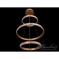 Светильники люстры светодиодные кольца Diasha 6012/400-600-400G 