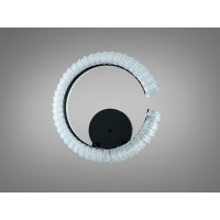 Стельова LED люстра чорна 50W пульт Diasha 2509/500BK