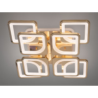 Стельова лед люстра з диммером і LED підсвічуванням, 130W, хром Diasha HS8060/4+4GLED3colordimmer