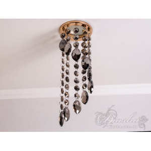 Точковий світильник із кришталевими підвісками Diasha 6013AGD-SM