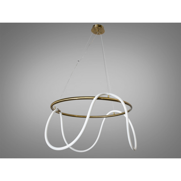 Кругла підвісна світлодіодна люстра Шланг для арт зони, 48 Вт, бронза Diasha SY9752-D800GAB4100K Кругла підвісна світлодіодна люстра Шланг для арт зони, 48 Вт, бронза Diasha SY9752-D800GAB4100K