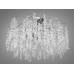 Сучасна алюмінієва кришталева люстра "Гліцинія",  9 ламп, хром Diasha A603-800CH