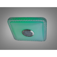 Стельова люстра біла 45 Вт з Bluetooth колонкою та підключенням до розумного будинку Diasha DB-8501C/280x280RGB+MP3+TUYA