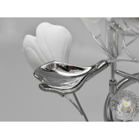 Ексклюзивна настільна лампа з керамічними елементами, 3 лампи, хром Diasha 7161-3THR