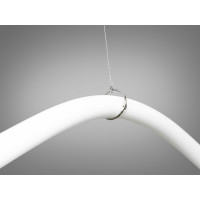 Сучасна підвісна світлодіодна люстра для кафе Шланг, 17W, чорний Diasha SY9610-1500BK