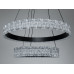 Підвісна LED люстра Diasha чорна 140W пульт кільця Diasha D8748/600+400BK Підвісна LED люстра Diasha чорна 140W пульт кільця Diasha D8748/600+400BK