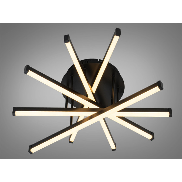 Стельова світлодіодна люстра чорна 70W 5 модулів Diasha SX813/5BK Стельова світлодіодна люстра чорна 70W 5 модулів Diasha SX813/5BK