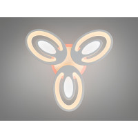 Стельова LED люстра 95Вт чорна пульт димер Diasha 2528/3WHLED3colordimmer