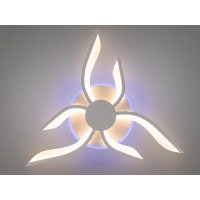 Стельова led люстра кільця з пультом, диммером, підсвіткою, 40W, чорна Diasha 2481/3+3WHLED3colordimmer