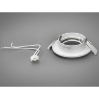 Дизайнерський точковий світильник з алюмінію, білий круглий світильник Diasha PR-1-WH