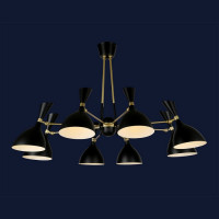 Люстра в зал в стиле лофт Levistella 756LPR1024-8 BK Люстра в зал в стиле лофт Levistella 756LPR1024-8 BK