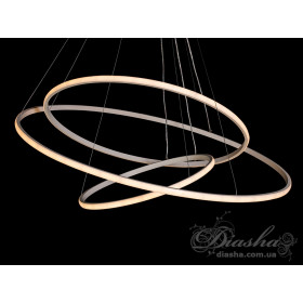 Підвісна люстра LED біла 3 кільця 140Вт 7700Лм Diasha MD9079-3ABK-800+600+400dimmer