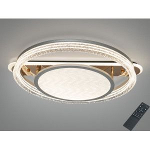 Стельова LED люстра Diasha золото 100W пульт Diasha 8819/600+400