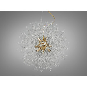 Магія світла та краси, модна кришталева люстра підвіс "Кульбаба", золото Diasha H1803/9GD
