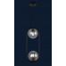 Светильник люстра подвесная в стиле лофт шар Levistella 91638-2 BK+CL