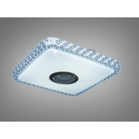 Стельова люстра біла 45 Вт з Bluetooth колонкою та підключенням до розумного будинку Diasha DB-8501C/280x280RGB+MP3+TUYA