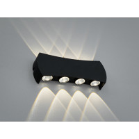 Світильник фасадний LED чорний 4 Вт 4 промені Diasha DFB-8622-8BK