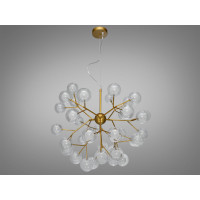 Декоративная люстра в зал 36 лампочки, золото Diasha 887-36BGD