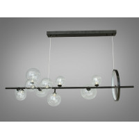 Люстра лофт в зал или спальню на 10 ламп Diasha YC2108L-10BK