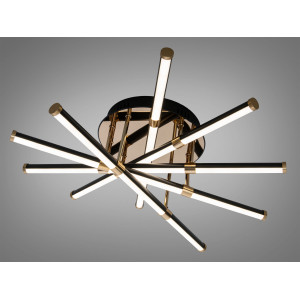 Стельова світлодіодна люстра MX7805 біла 75W три акрилові кільця Diasha SX8256/5BK